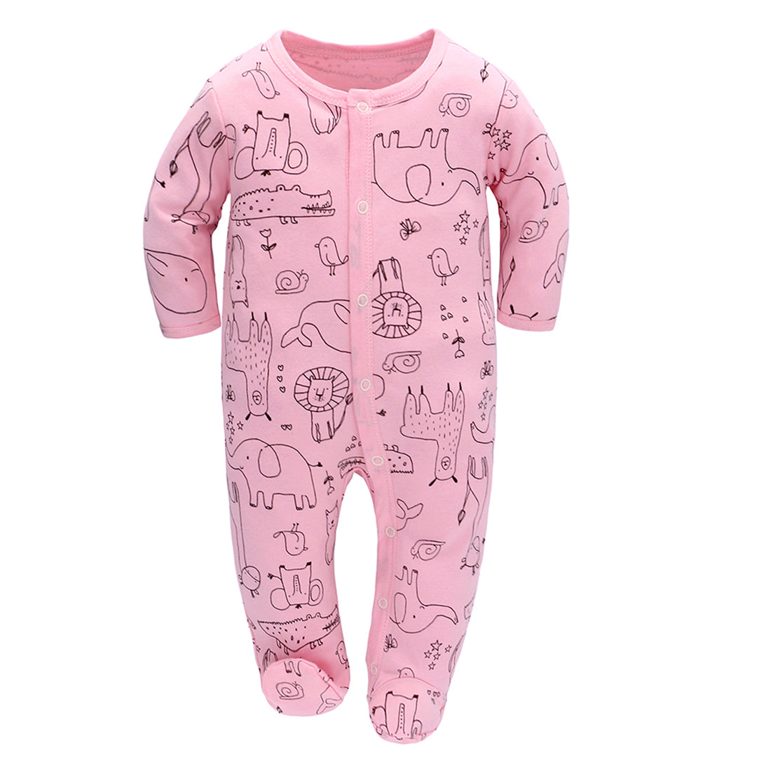 Pijama de 3 piezas Leones y Elefantes